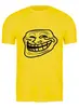Заказать мужскую футболку в Москве. Футболка классическая Тролль-фейс (Troll face) от BAD OWL - готовые дизайны и нанесение принтов.