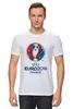 Заказать мужскую футболку в Москве. Футболка классическая UEFA Euro 2016 от skynatural - готовые дизайны и нанесение принтов.