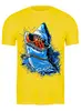 Заказать мужскую футболку в Москве. Футболка классическая Акула  от ПРИНТЫ ПЕЧАТЬ  - готовые дизайны и нанесение принтов.