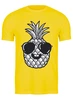 Заказать мужскую футболку в Москве. Футболка классическая Весёлый ананас от skynatural - готовые дизайны и нанесение принтов.