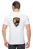 Заказать мужскую футболку в Москве. Футболка классическая Лев Против от rezan45 - готовые дизайны и нанесение принтов.