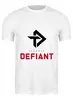 Заказать мужскую футболку в Москве. Футболка классическая Defiance от THE_NISE  - готовые дизайны и нанесение принтов.