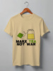 Заказать мужскую футболку в Москве. Футболка классическая Make Tea Not War от Printio - готовые дизайны и нанесение принтов.