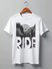 Заказать мужскую футболку в Москве. Футболка классическая Ski Ride от oneredfoxstore@gmail.com - готовые дизайны и нанесение принтов.