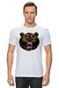 Заказать мужскую футболку в Москве. Футболка классическая Медведь от Polilog - готовые дизайны и нанесение принтов.