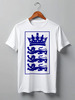 Заказать мужскую футболку в Москве. Футболка классическая Three Lions tee от Millwall Supporters Club Russia - готовые дизайны и нанесение принтов.