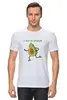 Заказать мужскую футболку в Москве. Футболка классическая Фитнес авокадо от T-shirt print  - готовые дизайны и нанесение принтов.