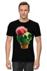 Заказать мужскую футболку в Москве. Футболка классическая Funny cactus от Дана Столыпина - готовые дизайны и нанесение принтов.