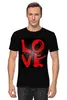 Заказать мужскую футболку в Москве. Футболка классическая Love - 1 от Vladec11 - готовые дизайны и нанесение принтов.