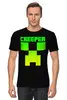 Заказать мужскую футболку в Москве. Футболка классическая MINECRAFT CREEPER от vista12761@rambler.ru - готовые дизайны и нанесение принтов.