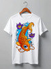 Заказать мужскую футболку в Москве. Футболка классическая Fish Art от Leichenwagen - готовые дизайны и нанесение принтов.