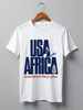 Заказать мужскую футболку в Москве. Футболка классическая USA for Africa от symbols - готовые дизайны и нанесение принтов.