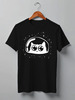 Заказать мужскую футболку в Москве. Футболка классическая Cats Here от oneredfoxstore@gmail.com - готовые дизайны и нанесение принтов.