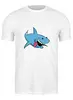 Заказать мужскую футболку в Москве. Футболка классическая акула от Picasso - готовые дизайны и нанесение принтов.