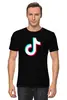 Заказать мужскую футболку в Москве. Футболка классическая TikTok  от DESIGNER   - готовые дизайны и нанесение принтов.