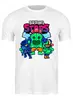 Заказать мужскую футболку в Москве. Футболка классическая Brawl Stars от balden - готовые дизайны и нанесение принтов.