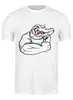 Заказать мужскую футболку в Москве. Футболка классическая Крокодил  от ПРИНТЫ ПЕЧАТЬ  - готовые дизайны и нанесение принтов.