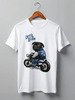 Заказать мужскую футболку в Москве. Футболка классическая ✪Lets Ride Pug✪ от balden - готовые дизайны и нанесение принтов.