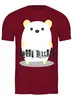 Заказать мужскую футболку в Москве. Футболка классическая Bear Here от oneredfoxstore@gmail.com - готовые дизайны и нанесение принтов.