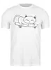 Заказать мужскую футболку в Москве. Футболка классическая Skate Cat от oneredfoxstore@gmail.com - готовые дизайны и нанесение принтов.