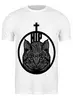 Заказать мужскую футболку в Москве. Футболка классическая hipster cat от zhivi.dolgo.shevtsov@mail.ru - готовые дизайны и нанесение принтов.