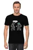 Заказать мужскую футболку в Москве. Футболка классическая Космонавты от OEX design - готовые дизайны и нанесение принтов.
