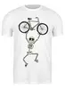 Заказать мужскую футболку в Москве. Футболка классическая Mountain Bike от oneredfoxstore@gmail.com - готовые дизайны и нанесение принтов.