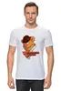 Заказать мужскую футболку в Москве. Футболка классическая Wocka wocka orange от YellowCloverShop - готовые дизайны и нанесение принтов.