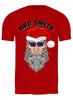 Заказать мужскую футболку в Москве. Футболка классическая BadSanta от balden - готовые дизайны и нанесение принтов.