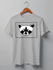 Заказать мужскую футболку в Москве. Футболка классическая Raccoon от oneredfoxstore@gmail.com - готовые дизайны и нанесение принтов.