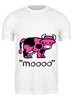Заказать мужскую футболку в Москве. Футболка классическая moooo от nazarby - готовые дизайны и нанесение принтов.