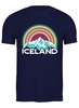 Заказать мужскую футболку в Москве. Футболка классическая Исландия от skynatural - готовые дизайны и нанесение принтов.