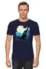 Заказать мужскую футболку в Москве. Футболка классическая Ski Ride от oneredfoxstore@gmail.com - готовые дизайны и нанесение принтов.