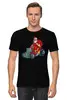 Заказать мужскую футболку в Москве. Футболка классическая Санта мото  от T-shirt print  - готовые дизайны и нанесение принтов.