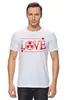 Заказать мужскую футболку в Москве. Футболка классическая радиация любви! от Алексс Неро - готовые дизайны и нанесение принтов.