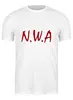 Заказать мужскую футболку в Москве. Футболка классическая группа N.W.A от Fedor - готовые дизайны и нанесение принтов.