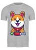Заказать мужскую футболку в Москве. Футболка классическая Милый щенок от skynatural - готовые дизайны и нанесение принтов.