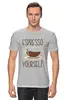 Заказать мужскую футболку в Москве. Футболка классическая Эспрессо от hideo_kojima - готовые дизайны и нанесение принтов.