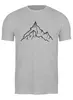 Заказать мужскую футболку в Москве. Футболка классическая MOuntains от oneredfoxstore@gmail.com - готовые дизайны и нанесение принтов.