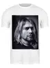 Заказать мужскую футболку в Москве. Футболка классическая Kurt Cobain от Jimmy Flash - готовые дизайны и нанесение принтов.