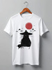 Заказать мужскую футболку в Москве. Футболка классическая Neko Samurai от oneredfoxstore@gmail.com - готовые дизайны и нанесение принтов.