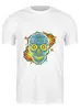 Заказать мужскую футболку в Москве. Футболка классическая Floral Skull от enjoydiving - готовые дизайны и нанесение принтов.
