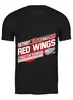 Заказать мужскую футболку в Москве. Футболка классическая Detroit Red Wings от Александр Глебов - готовые дизайны и нанесение принтов.