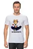 Заказать мужскую футболку в Москве. Футболка классическая Бык-романтик от t.resenko@yandex.ru - готовые дизайны и нанесение принтов.