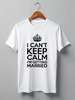 Заказать мужскую футболку в Москве. Футболка классическая I cant keep calm i am getting married от raffy - готовые дизайны и нанесение принтов.