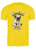 Заказать мужскую футболку в Москве. Футболка классическая Muddled pug от ПРИНТЫ ПЕЧАТЬ  - готовые дизайны и нанесение принтов.