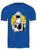 Заказать мужскую футболку в Москве. Футболка классическая Мона Лиза на карантине  от T-shirt print  - готовые дизайны и нанесение принтов.