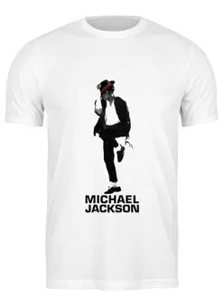 Заказать мужскую футболку в Москве. Футболка классическая Michael Jackson от carolina - готовые дизайны и нанесение принтов.