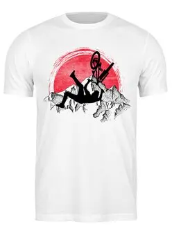 Заказать мужскую футболку в Москве. Футболка классическая Red Sun МТБ от oneredfoxstore@gmail.com - готовые дизайны и нанесение принтов.