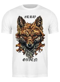 Заказать мужскую футболку в Москве. Футболка классическая Zero fox given от laitig - готовые дизайны и нанесение принтов.